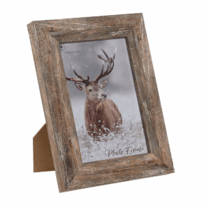 Cadre photo bois et verre Kangnang Marron 10x15cm