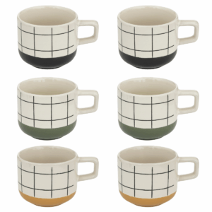 Coffret Anamela 6 Mugs rayures 22CL