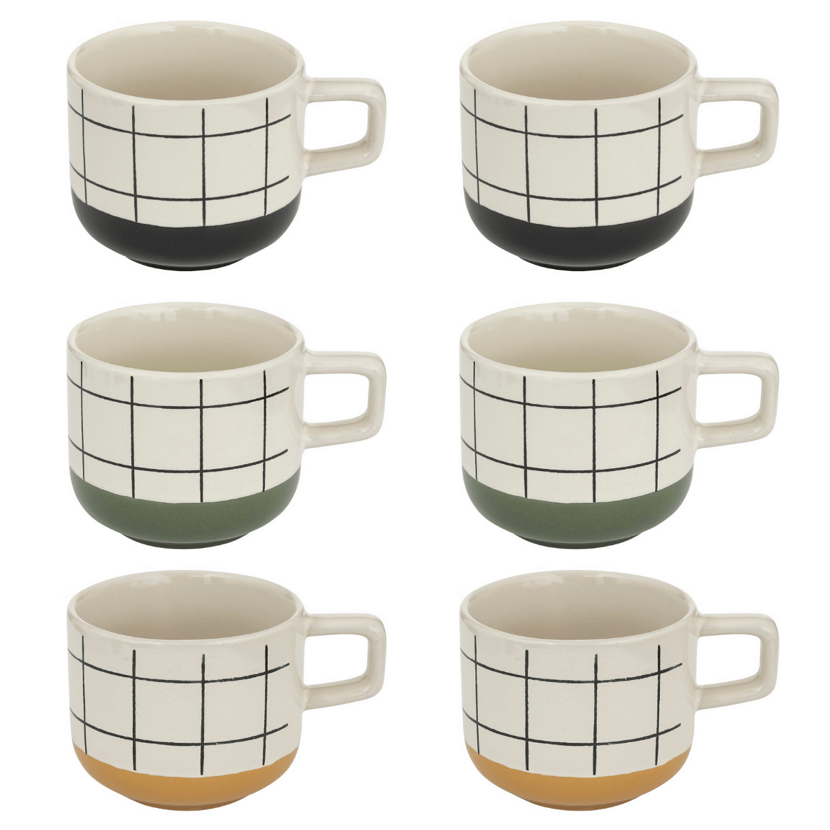 Coffret Anamela 6 Mugs rayures 22CL