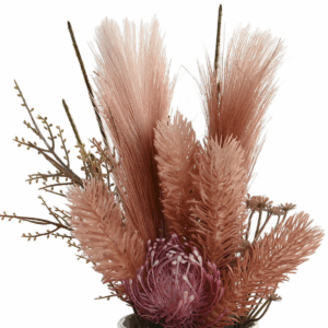 Composition Plante Artificielle Quintina Rose H36cm