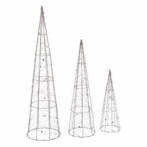 Cône lumineux métal Elverum Doré