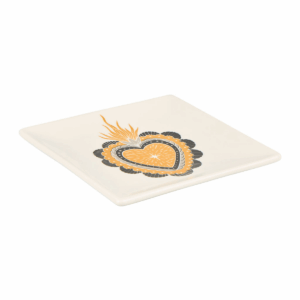 Coupelle blanche Lauviah Ex-voto Doré et Noir