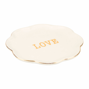 Coupelle fleur blanche Nalyna Love Doré