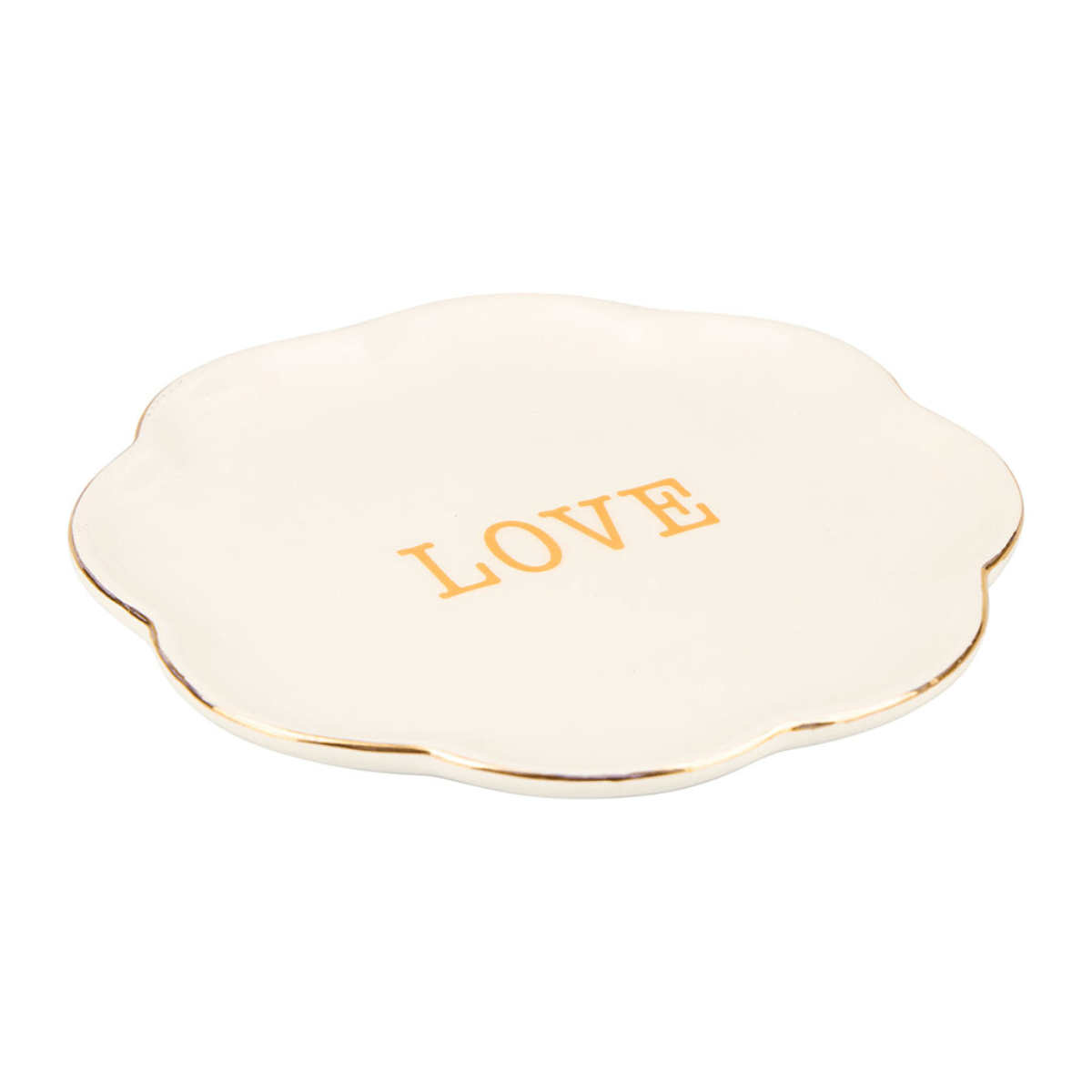 Coupelle fleur blanche Nalyna Love Doré