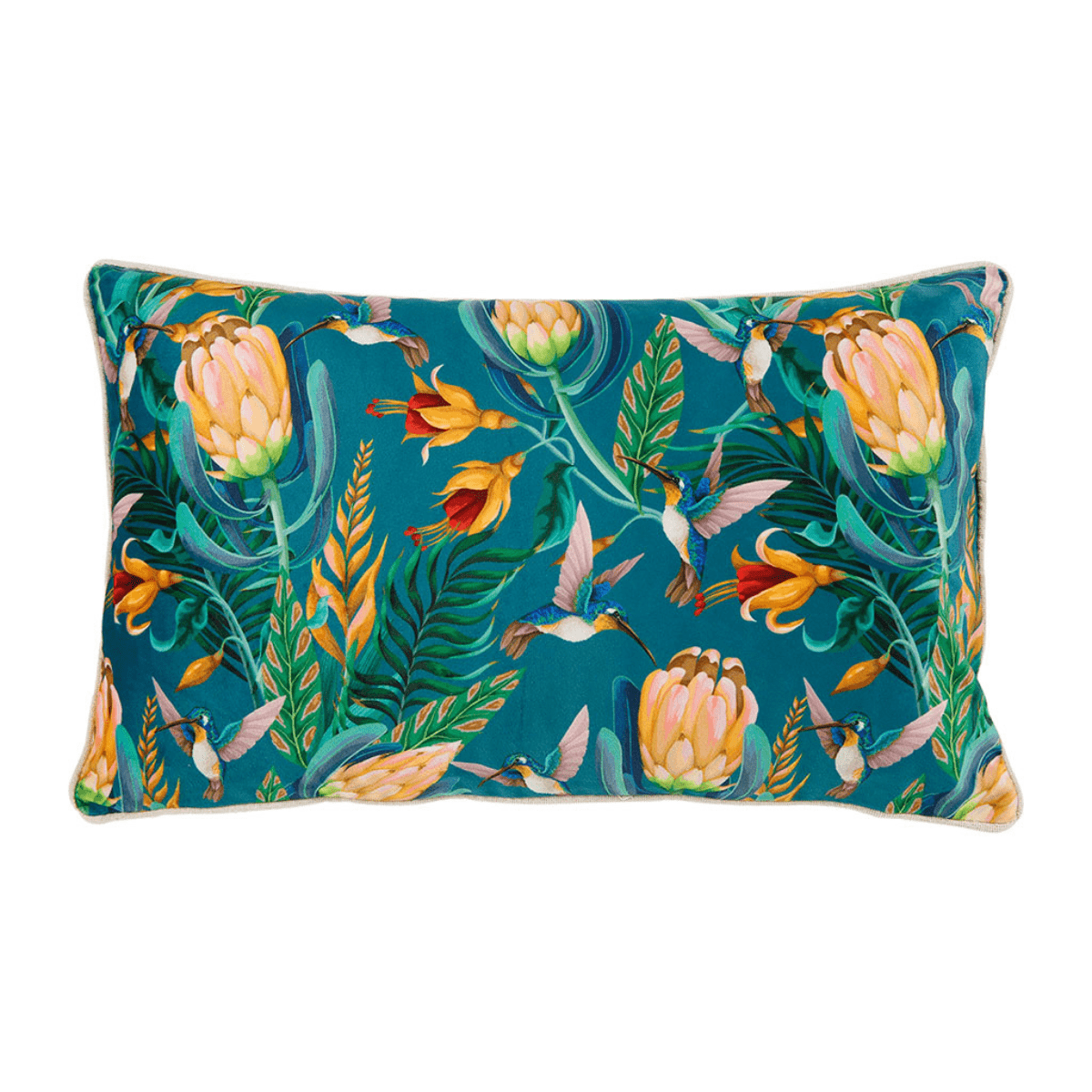 Coussin Laparios Jungle Vert et Multicolore 50x30cm