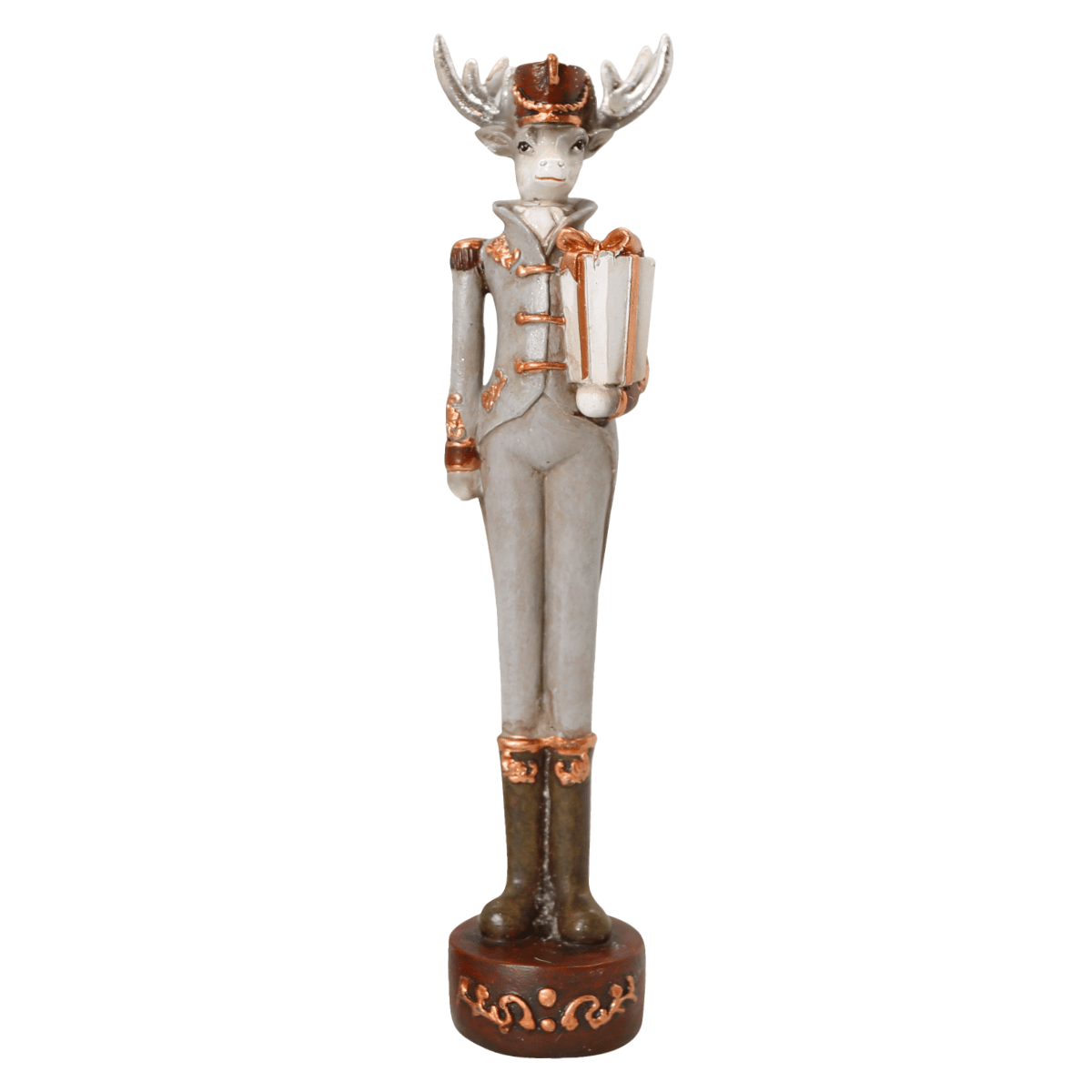 Déco Noël Renne Costume Hietamask Cadeau H20cm