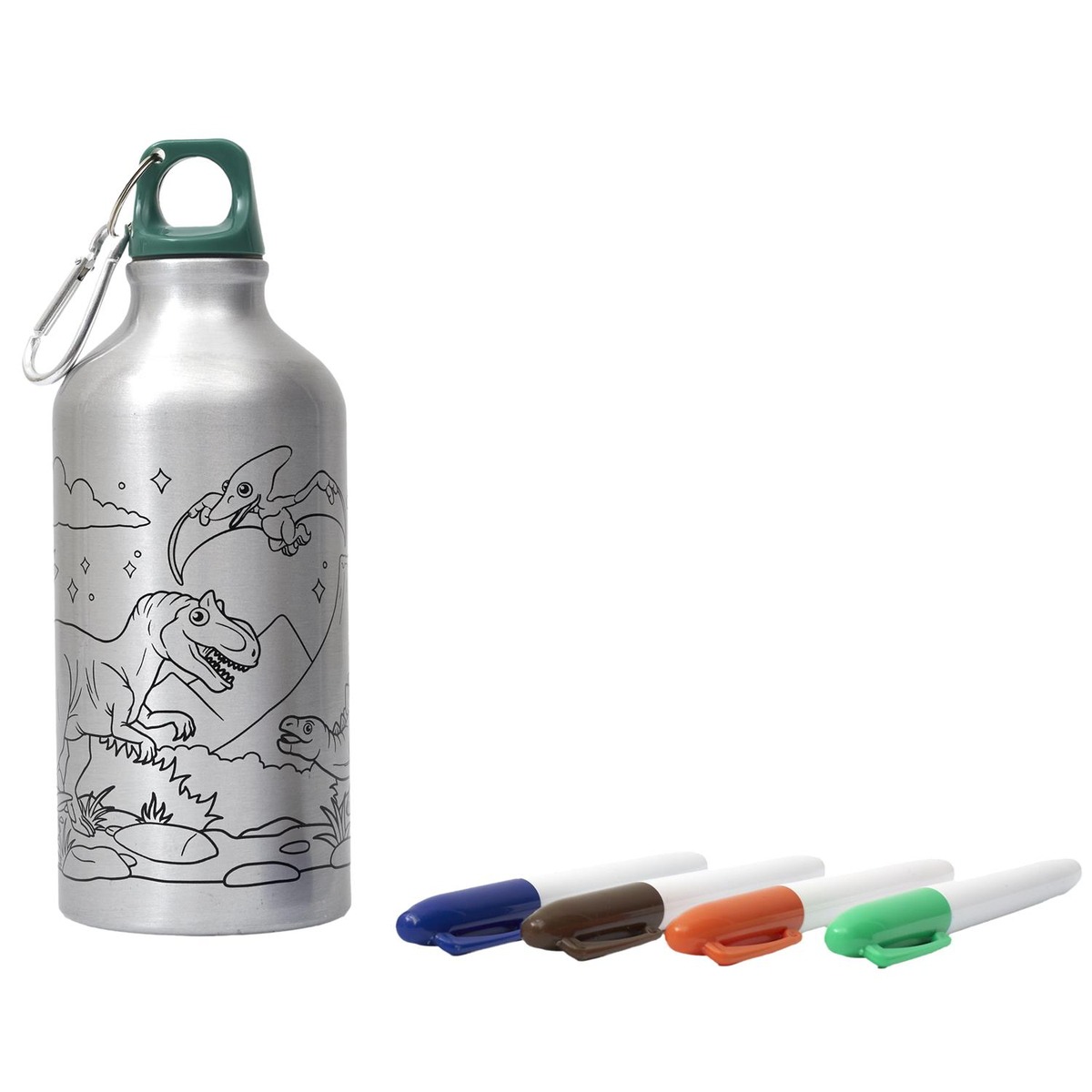 Gourde enfant 50CL à colorier Ninatos - Dinosaure