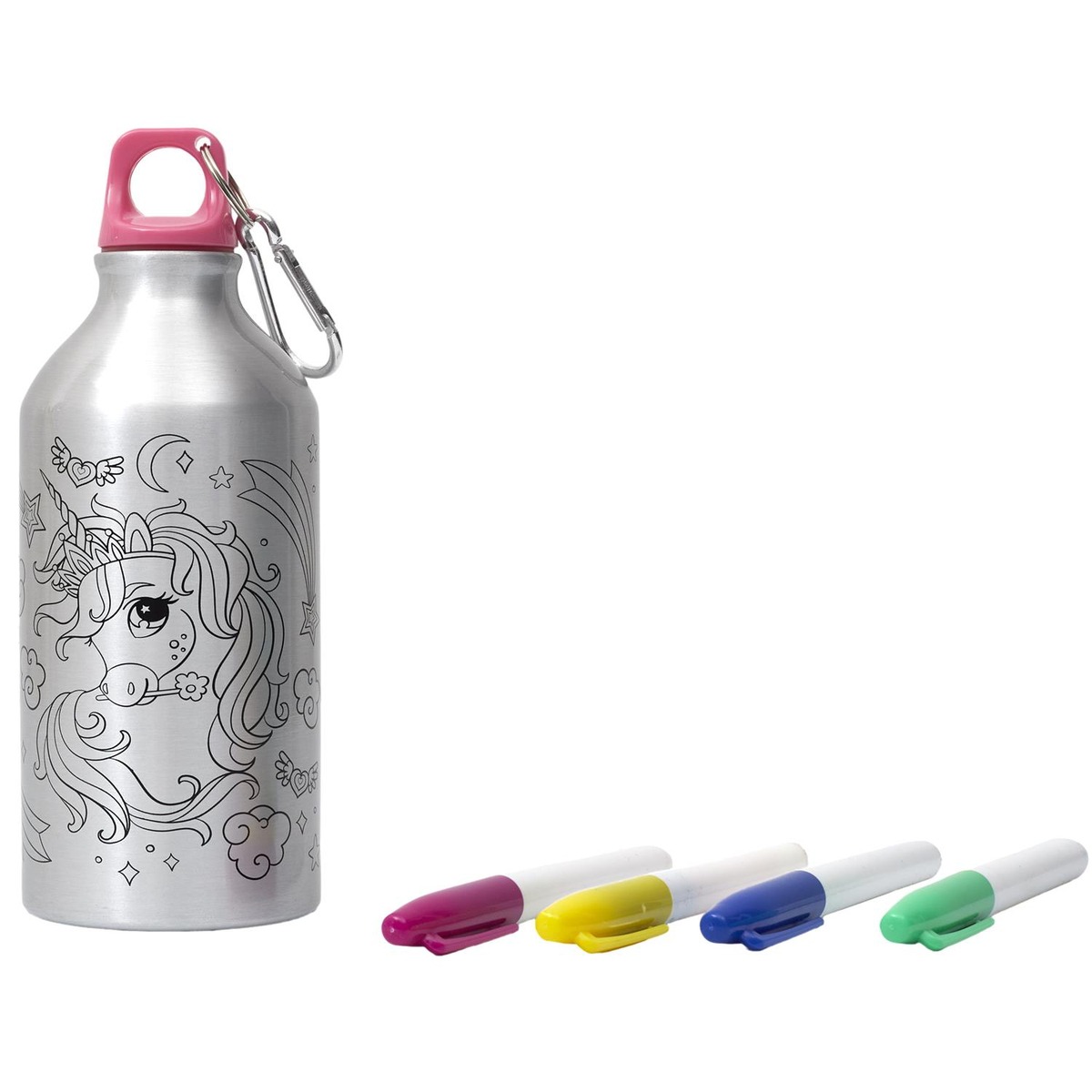 Gourde enfant 50CL à colorier Ninatos - Licorne