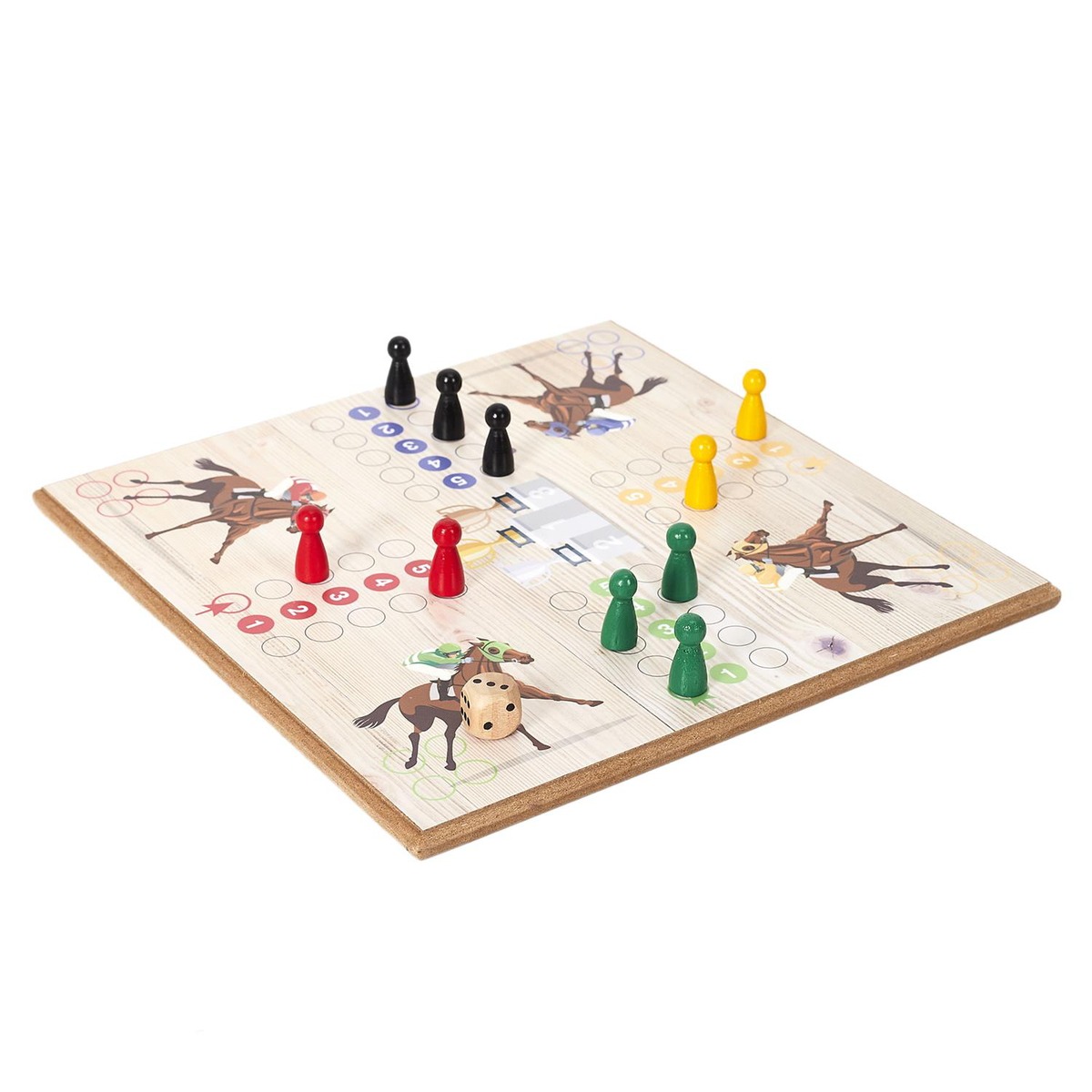 Jeu Collection Vintage Lucadick Jeu des Petits Chevaux en Bois