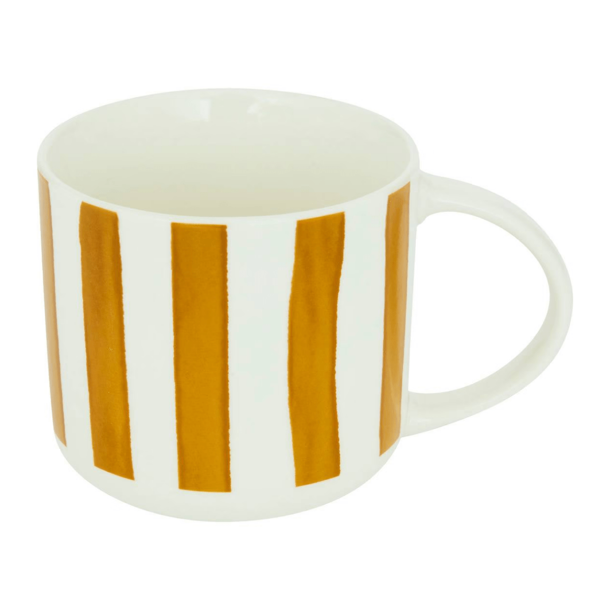 Mug Angela rayures Moutarde 34CL