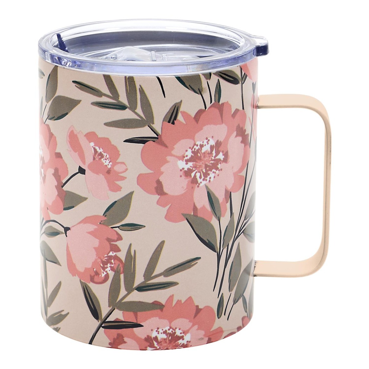Mug de transport inox Fleurs Irvine 35CL