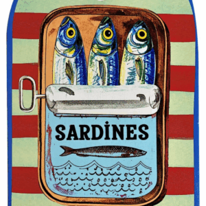 Planche à découper bois Legua Sardines Rouge