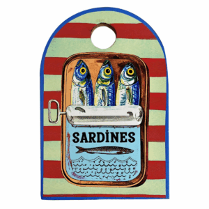 Planche à découper bois Legua Sardines Rouge