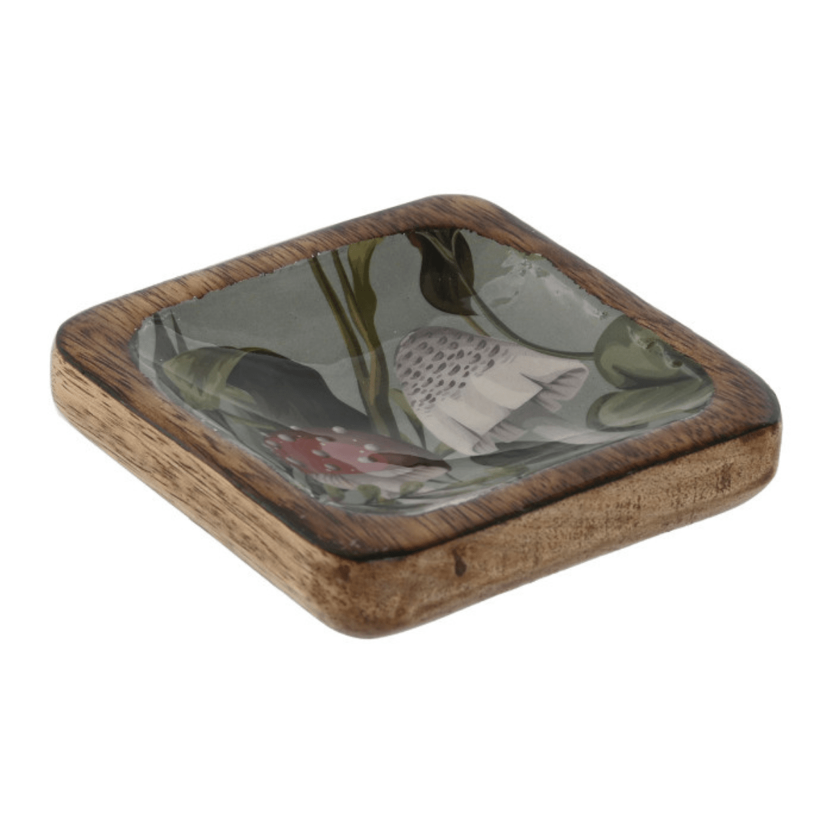 Plat bois manguier Xominas 10x10cm