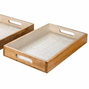 Plateau bois et Blanc Peloedoe