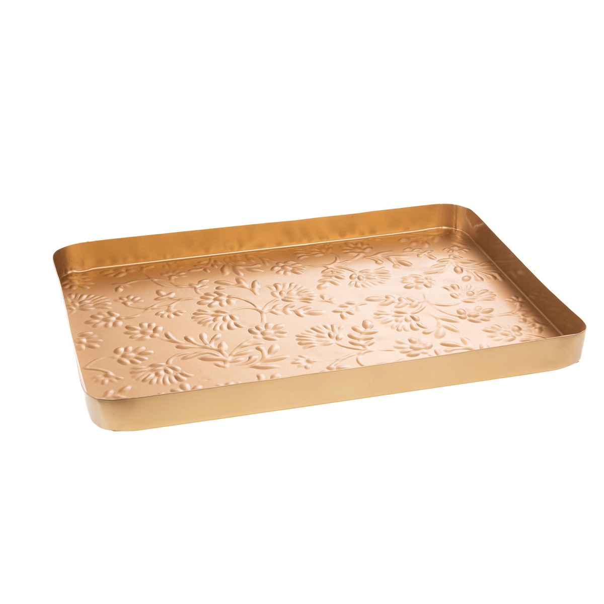 Plateau métal Copuba Doré 37x27cm