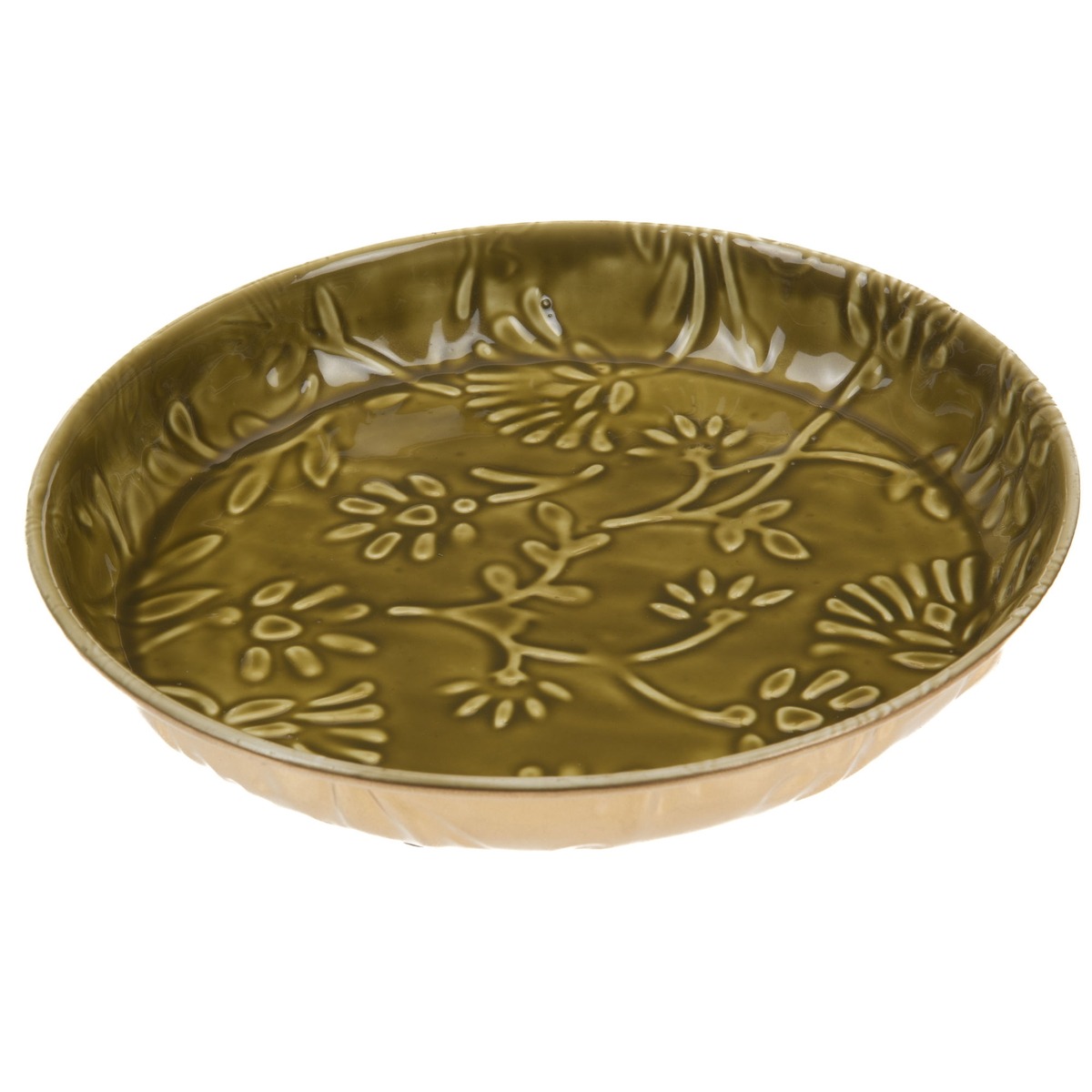 Plateau métal rond Copuba Vert D21cm