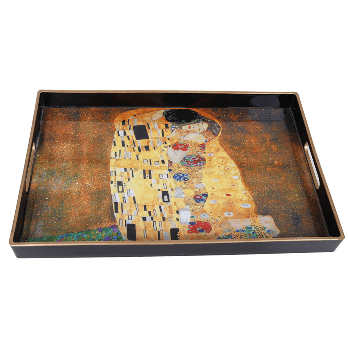Plateau rectangulaire Baiser de Klimt 40x26cm