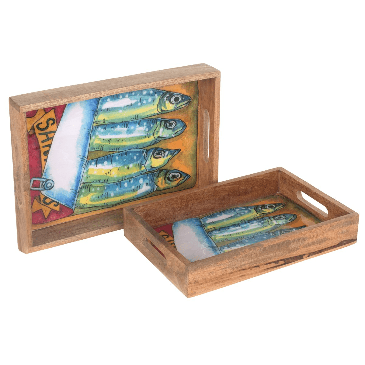 Plateau rectangulaire bois Cladasa Sardines