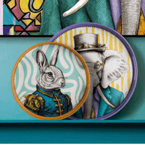 Plateau rond Carsten Mr Lapin D30cm