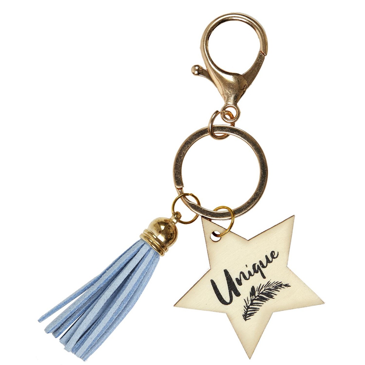 Porte-clés Sidney pompon étoile Unique