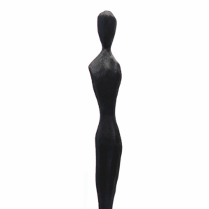 Sculpture Bois Femme Mantusiai Noir H90cm