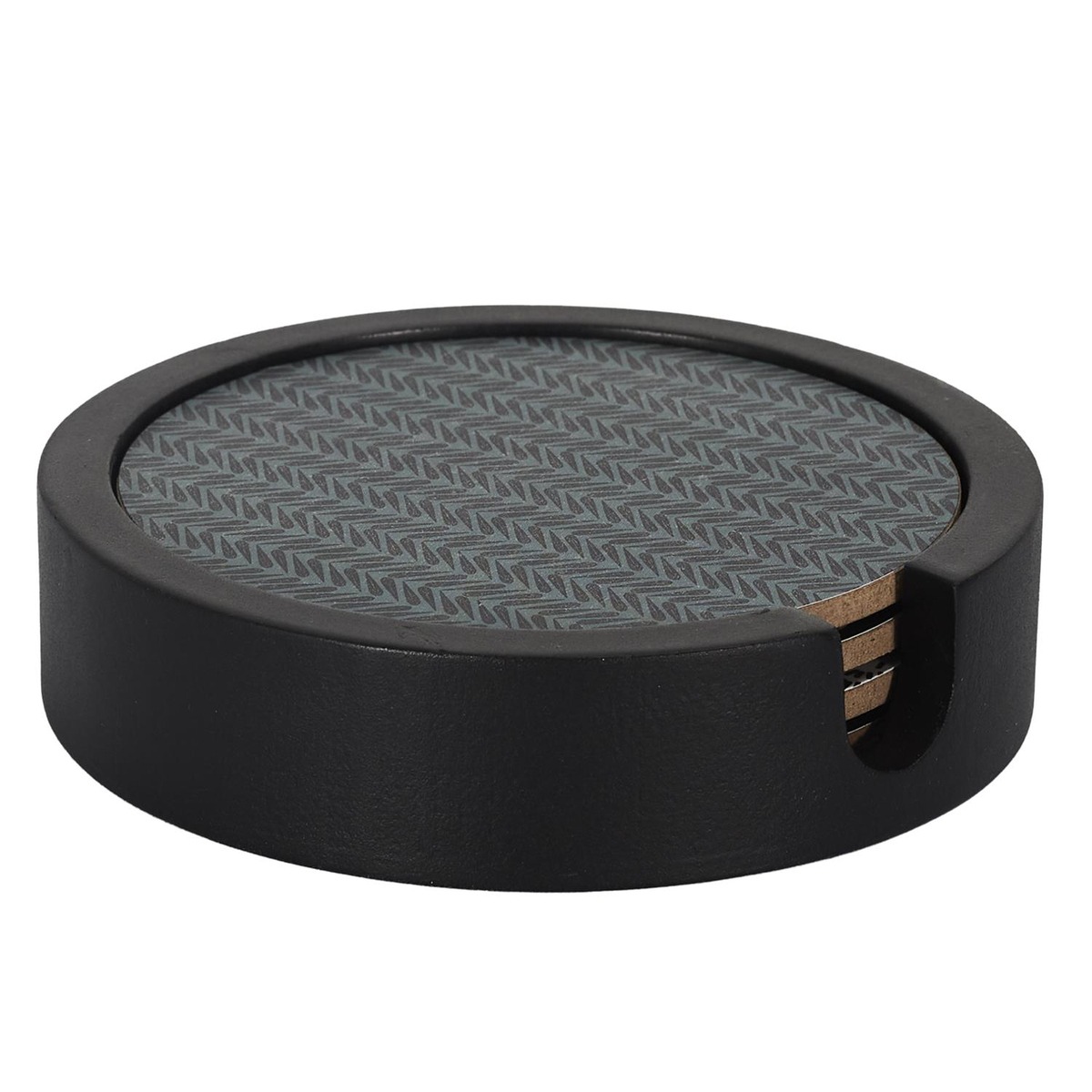 Set de 4 dessous de verre Bois Besodarias avec support