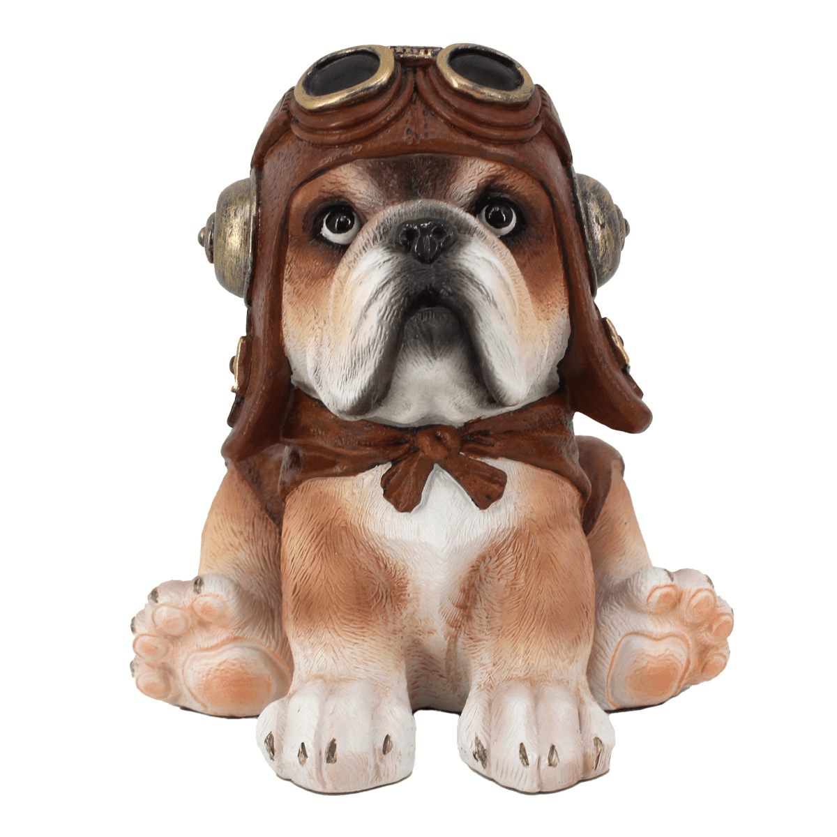 Statue Chien aviateur Baraskos - Bouledogue