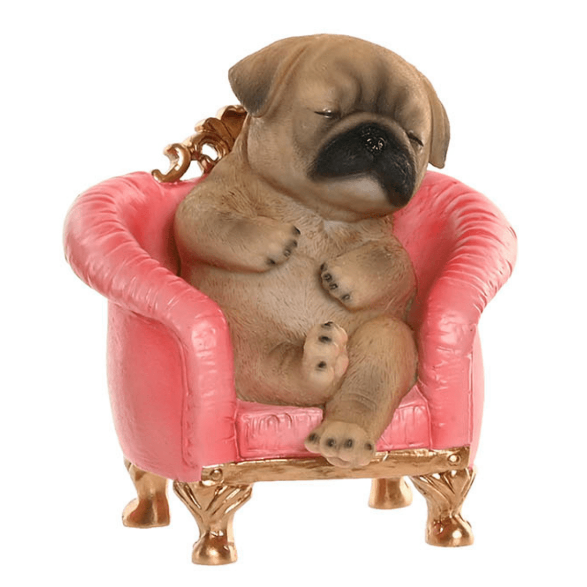 Statue Gymoudas Carlin Relax sur Fauteuil