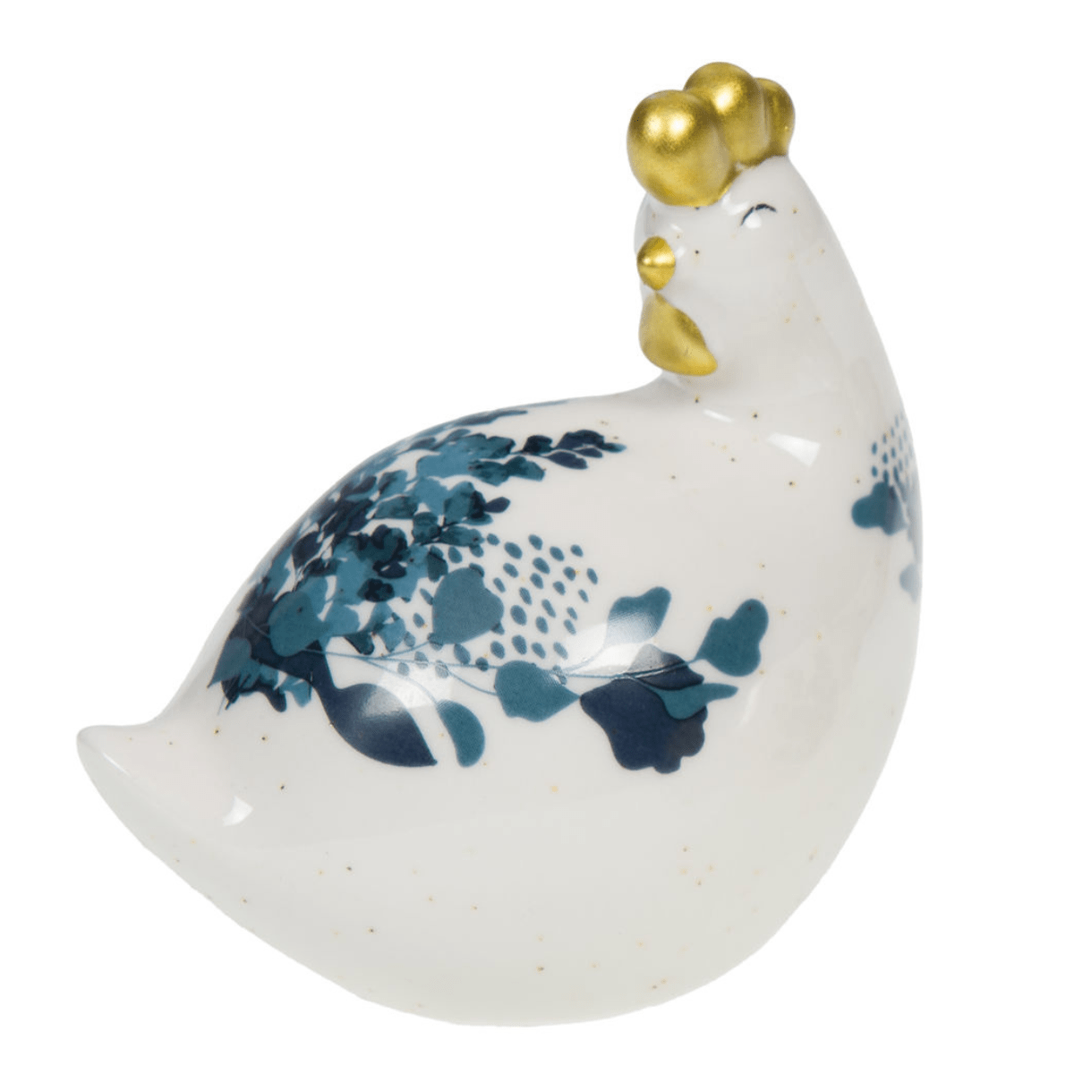 Statue céramique Poule - Antoinette Bleu