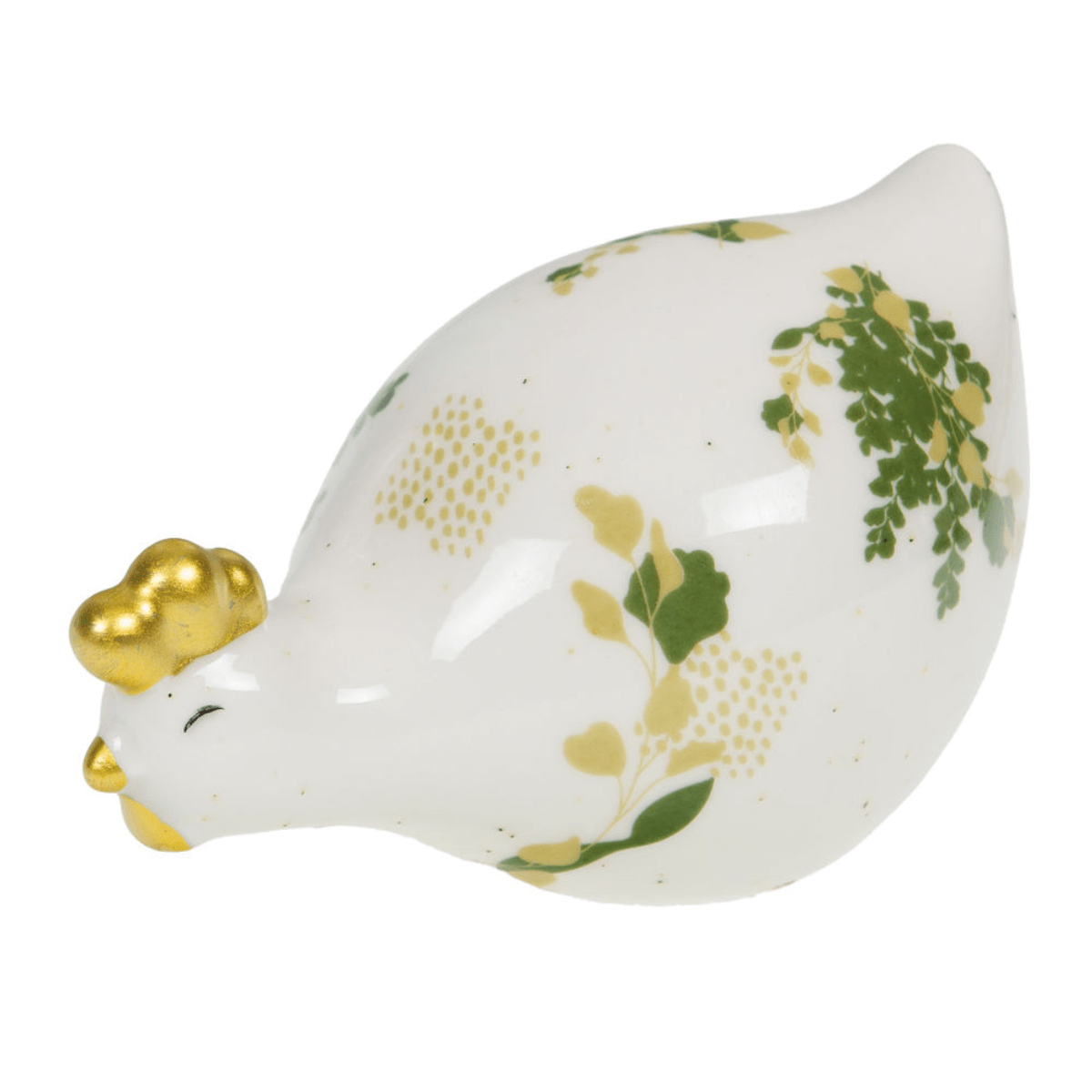 Statue céramique Poule - Antoinette Vert