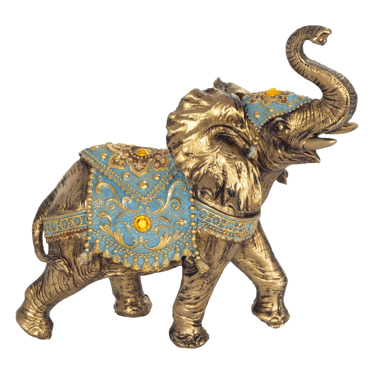 Statue résine Kineliai Éléphant H17cm