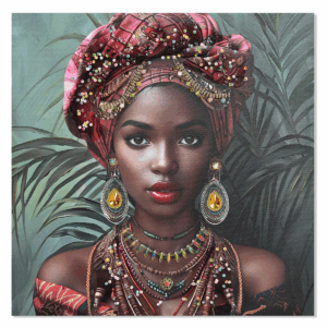 Tableau Kanitha Femme Africaine 60x60cm