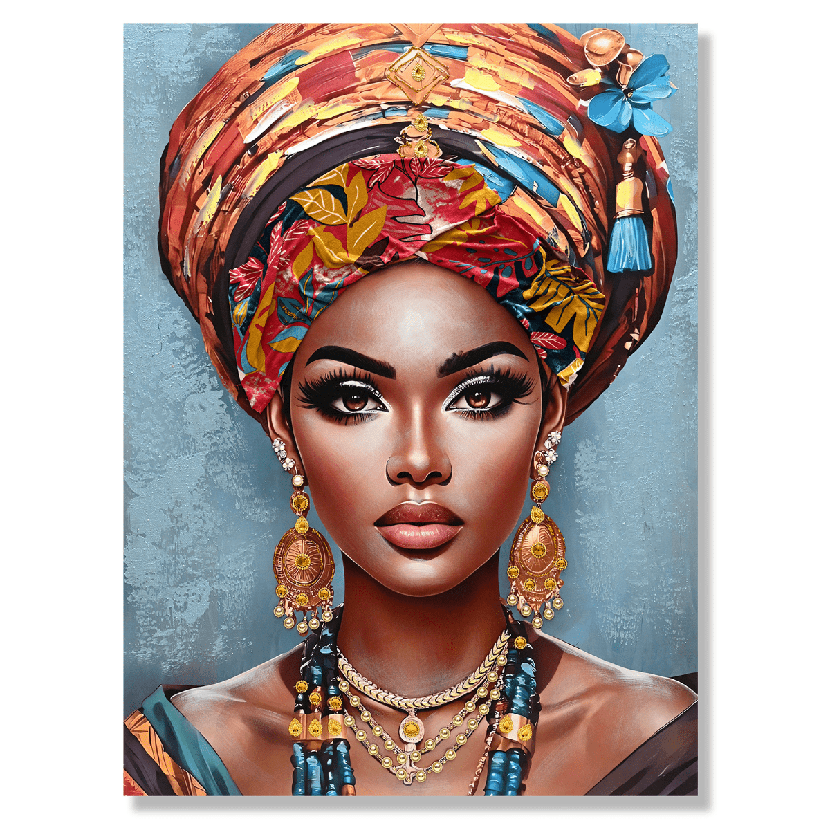 Tableau Marlyatou Femme Africaine 120x90cm
