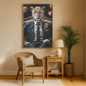 Tableau Zybartonys Tigre Costume 90x60cm