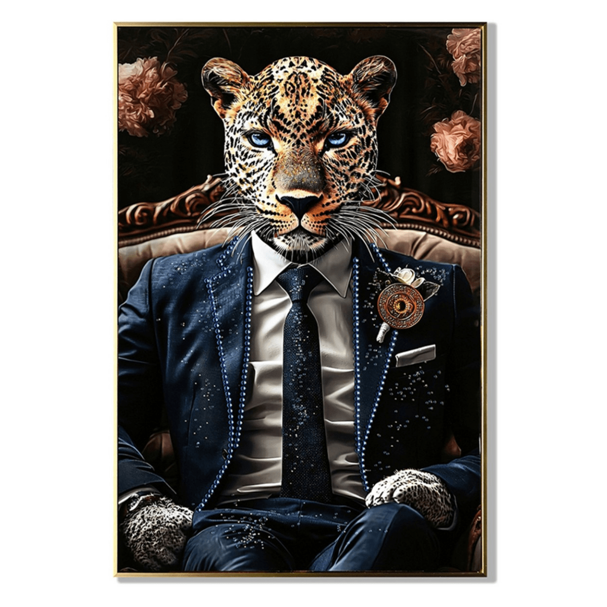 Tableau Zybartonys Tigre Costume 90x60cm