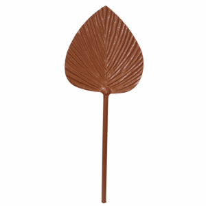 Tige Déco Feuille Métal Tancrède Terracotta H50cm