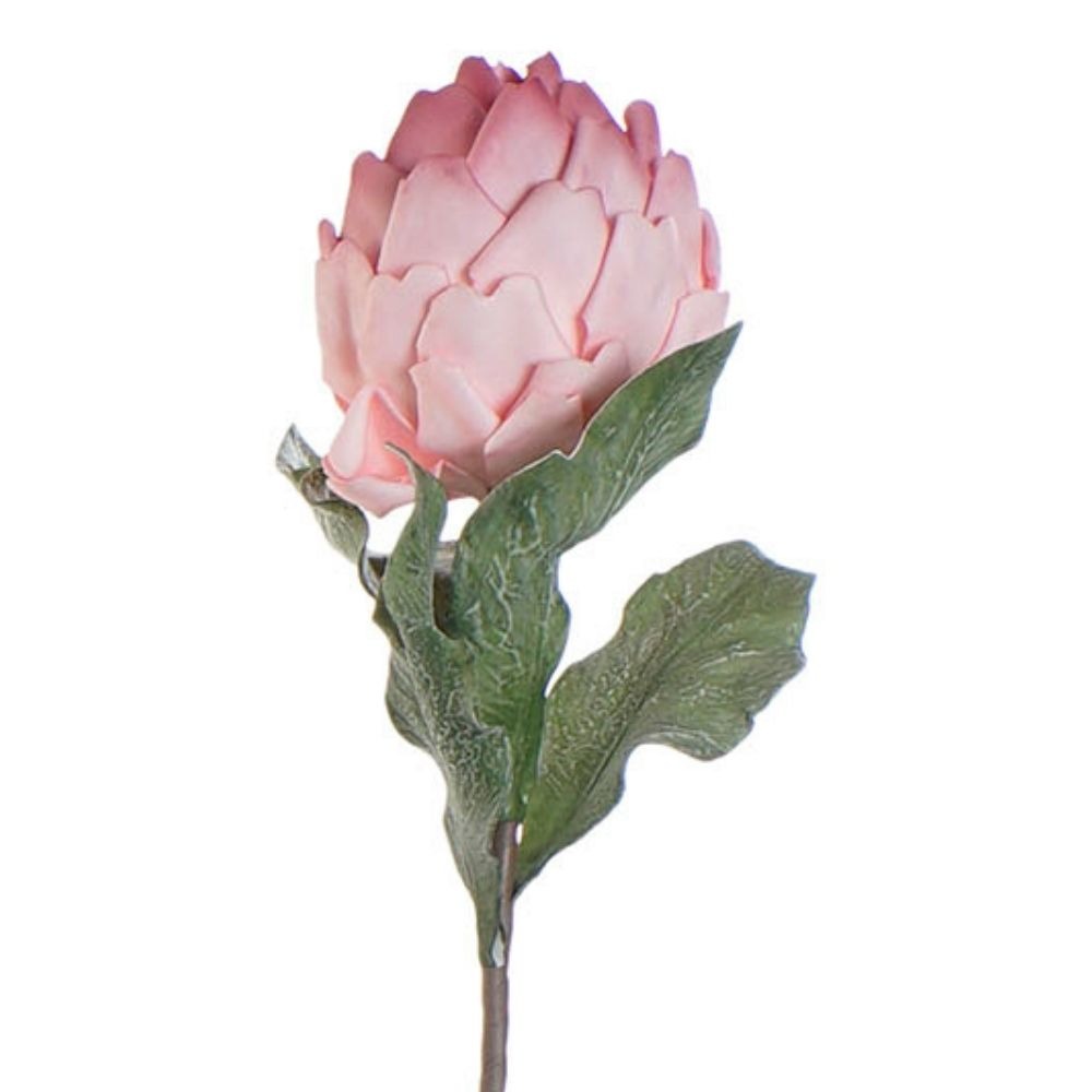 Tige de Fleur mousse Calixa Rose H70cm