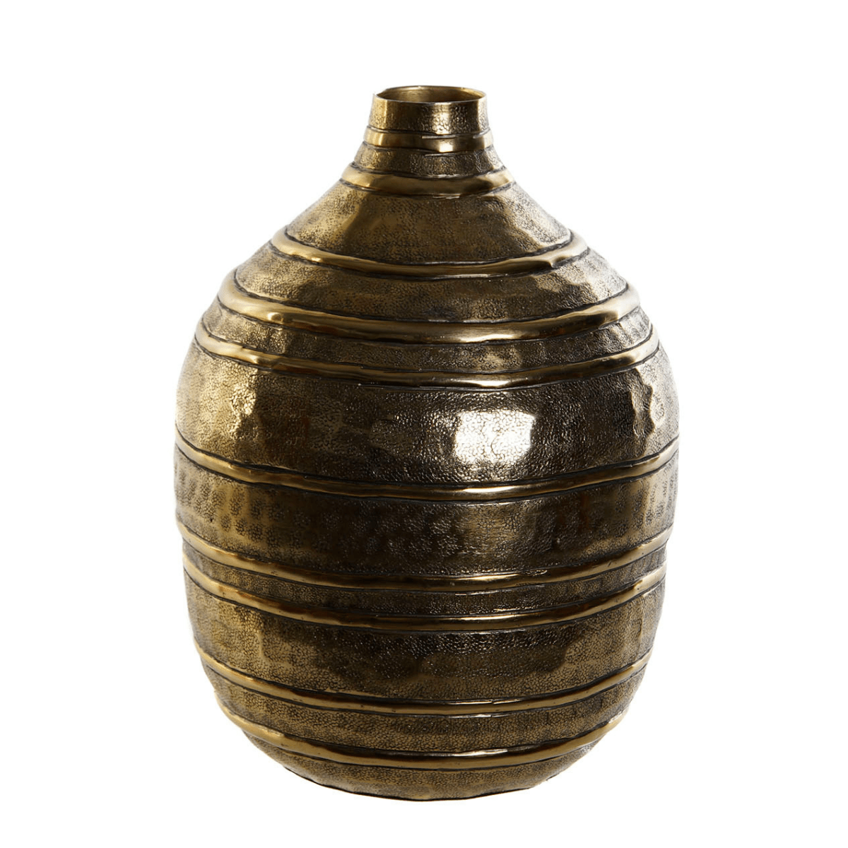 Vase aluminium Lounaro Doré H29cm