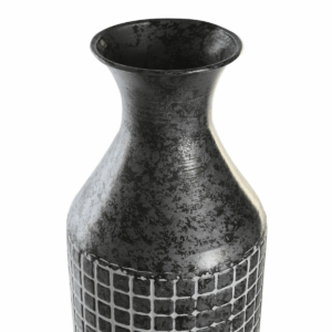 Vase bouteille métal Vivanis Gris H81cm