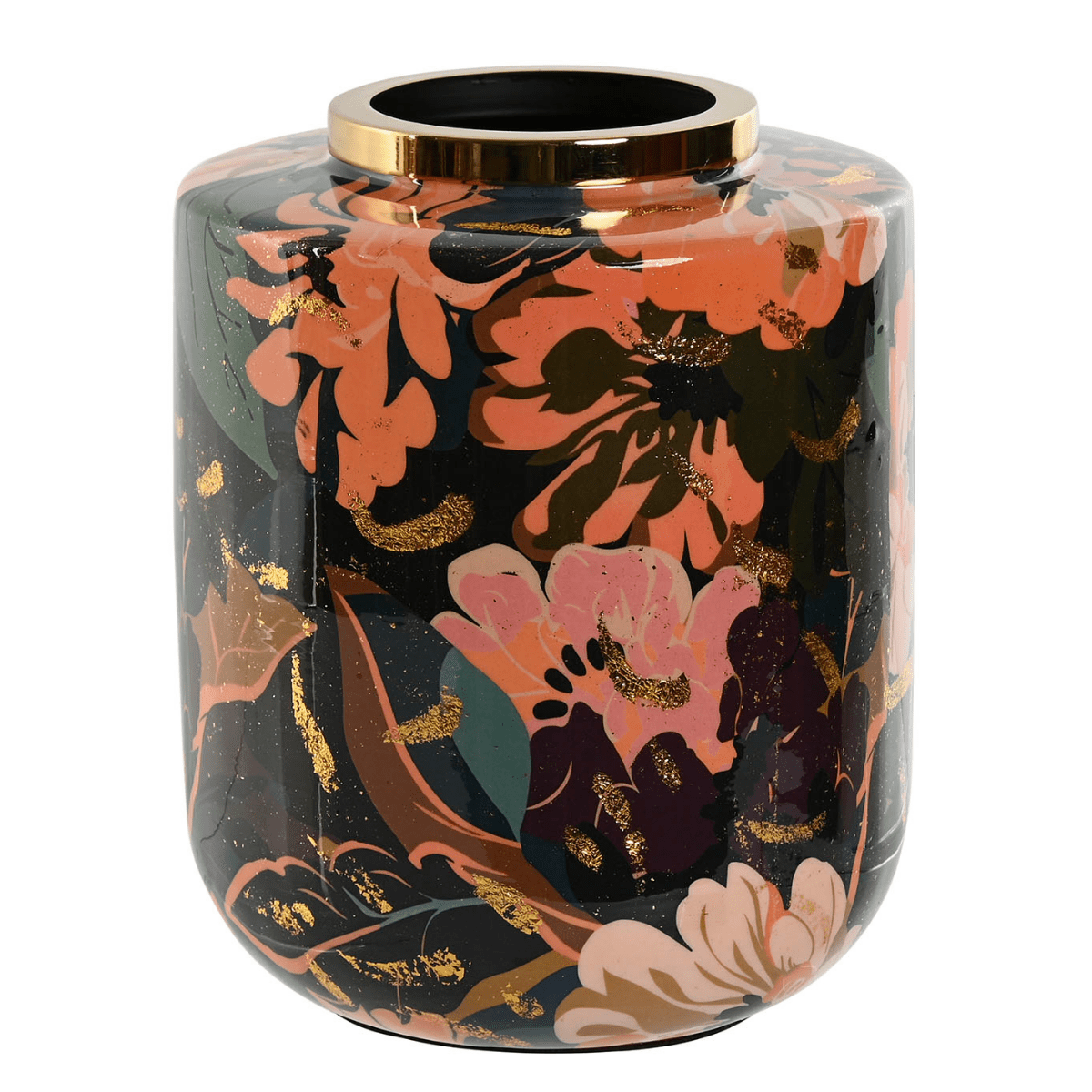 Vase métal Griposa Multicolore et Doré H21cm
