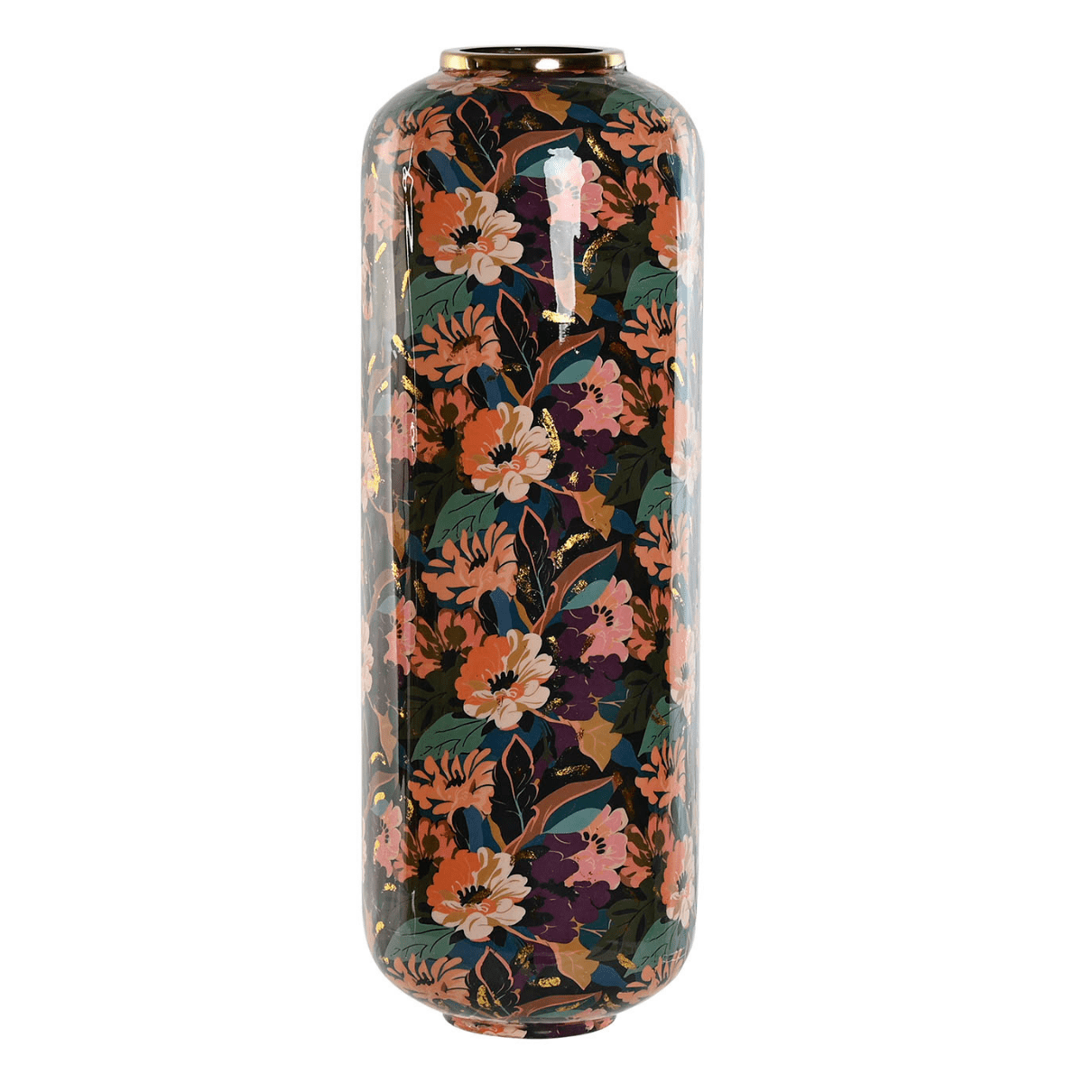 Vase métal Matofosa Multicolore et Doré H70cm