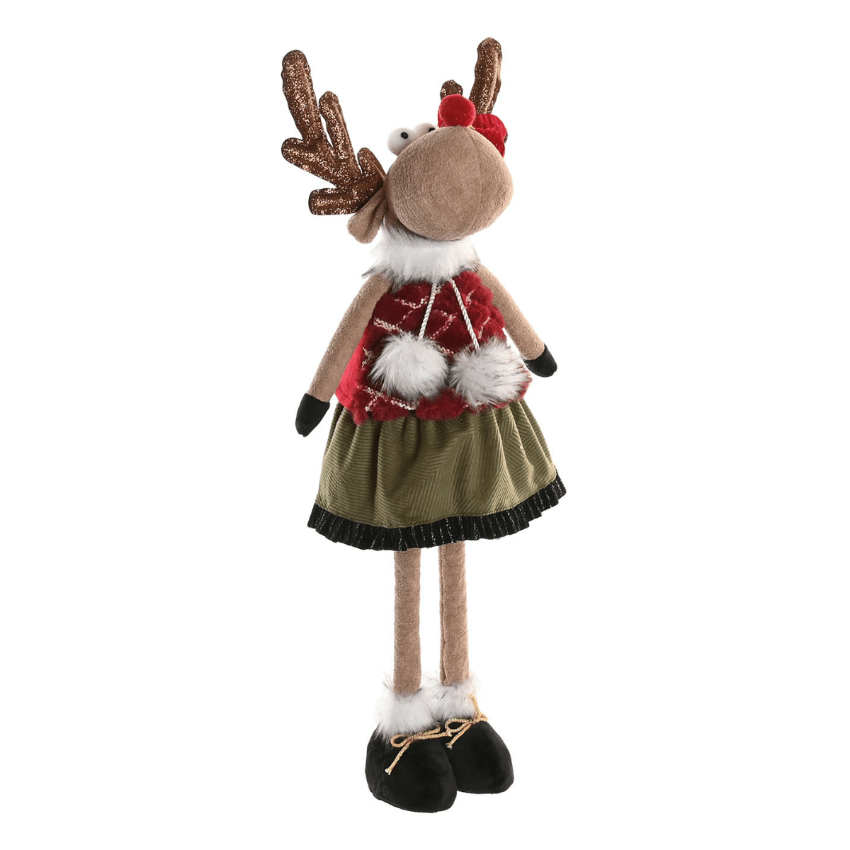 Déco Noël Renne Botinhas Fille H40cm