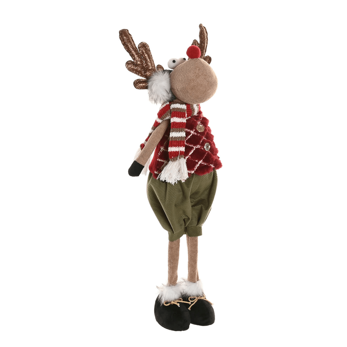 Déco Noël Renne Botinhas Garçon H40cm
