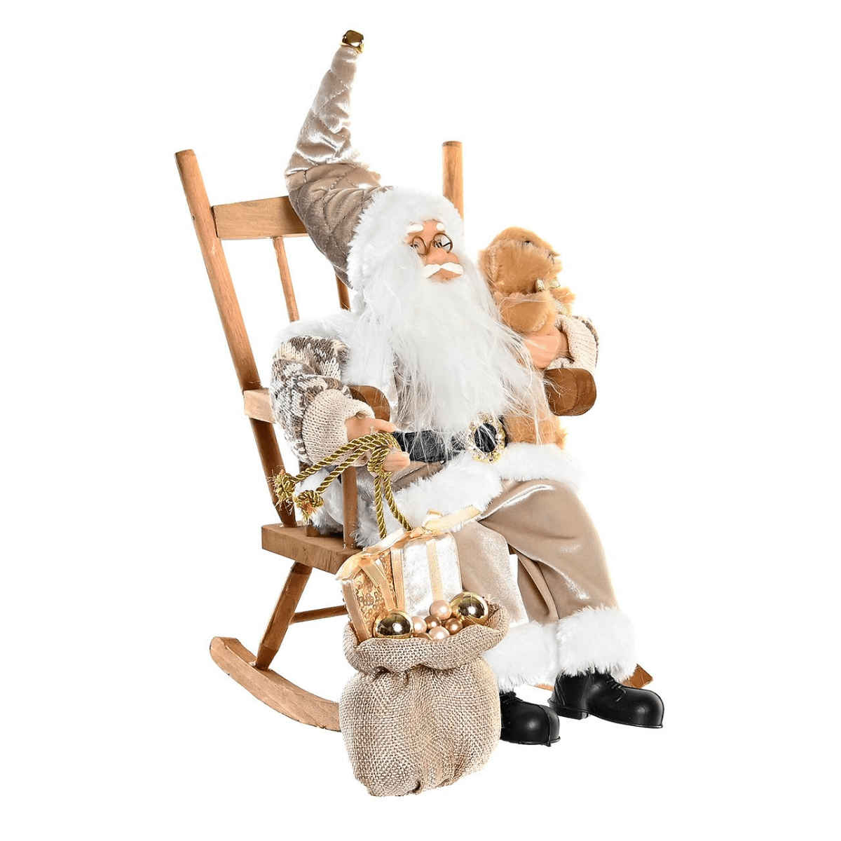 Décoration Père Noël Champagne Aspudden chaise H35cm