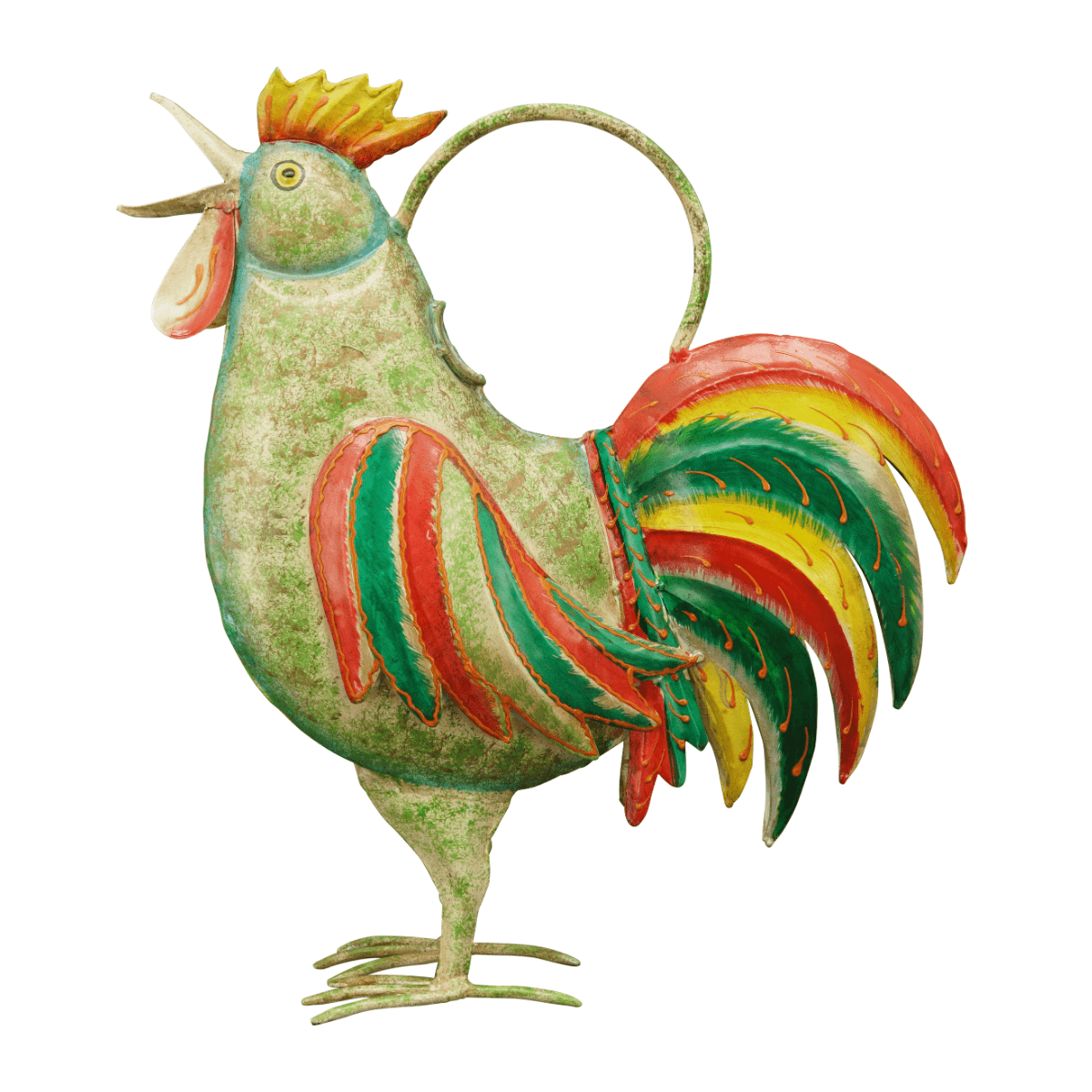 Arrosoir métal Coq Bizano Multicolore 44cm