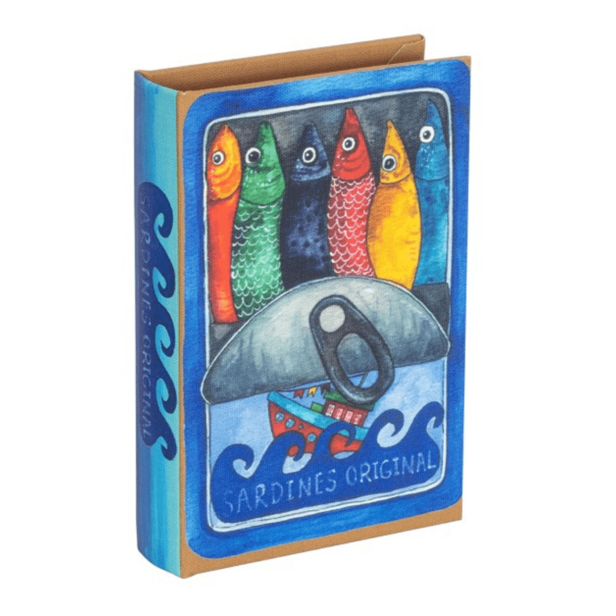 Boite Livre bois Sardines Hituero