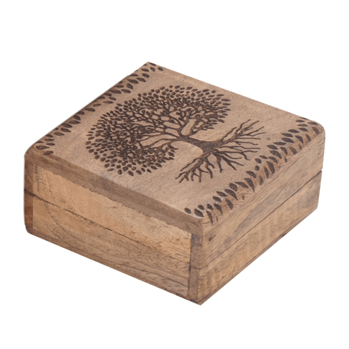 Boite bois Pontalune Arbre de Vie PM 10x10cm