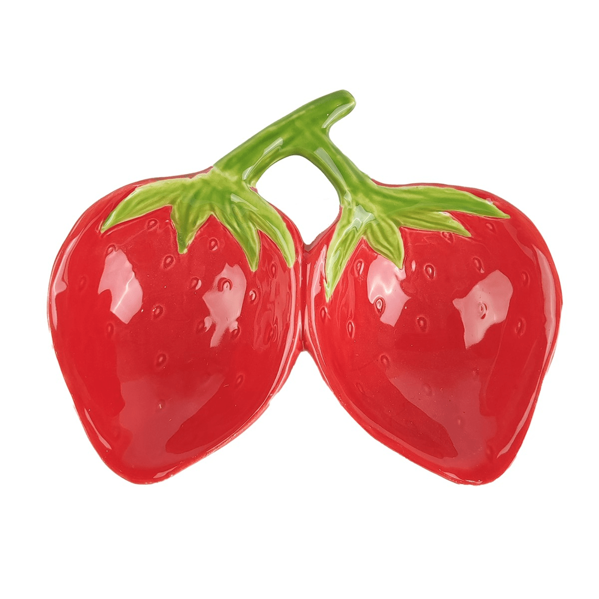 Bol Double porcelaine Odeynis Fraises 16x13cm