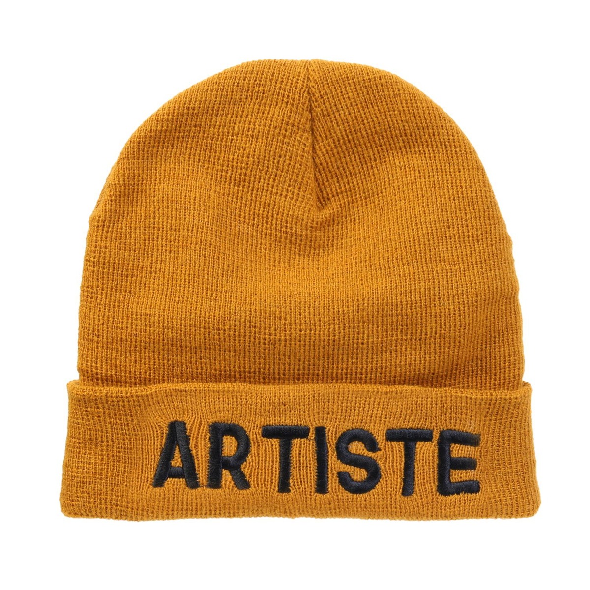 Bonnet Brodé Ekiras Moutarde Artiste